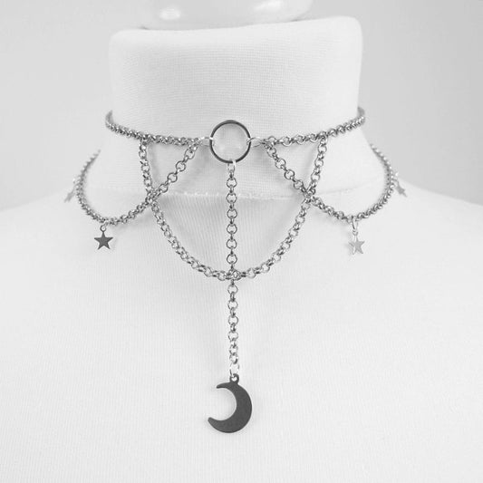 Black Veet Clavicle Moon Cute Fashion Collar