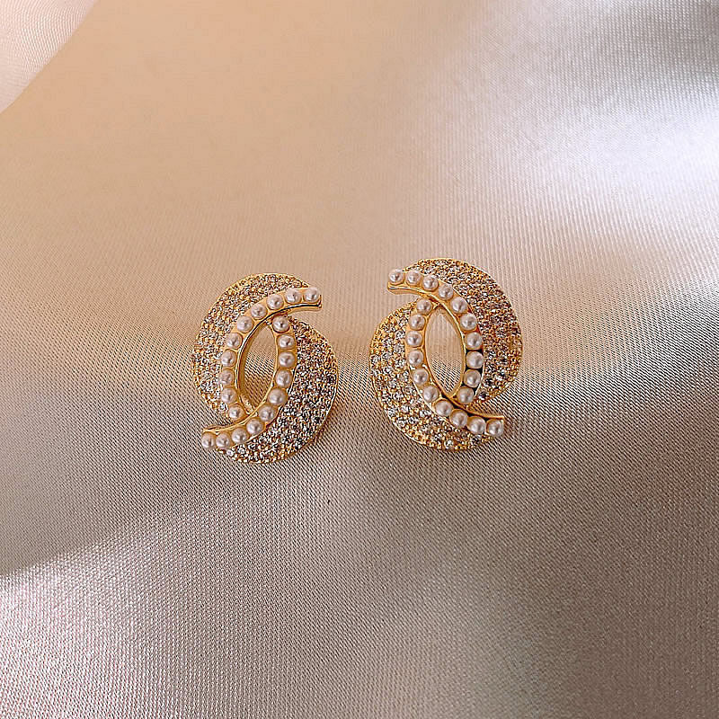 Women's Low Price Light Luxury Premium Temperamental Pearl Eardrops Rings
