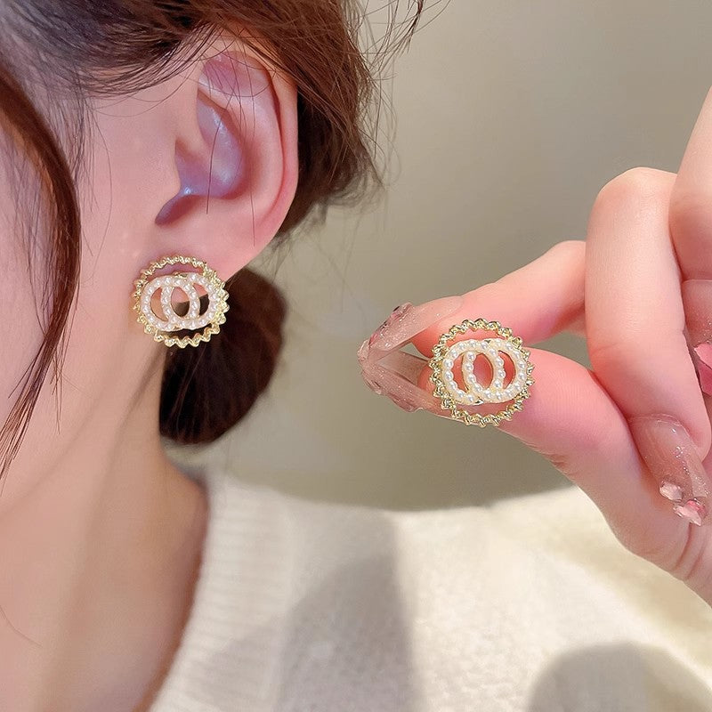 Women's Sier Needle Korean Simple Niche Temperament Earrings