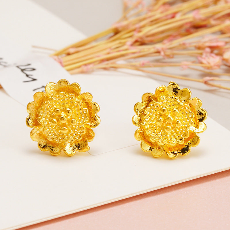 Women's Placer Gold Tassel No Color Fading Rings