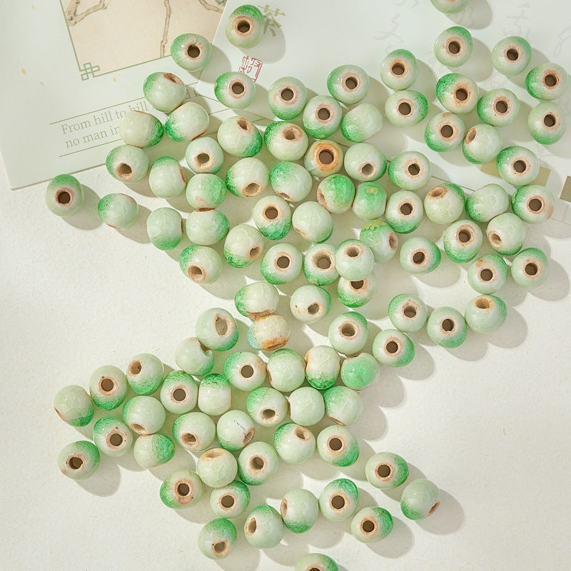 Graceful Casual Ceramic Round Beads Braiding Jewelry Accessories