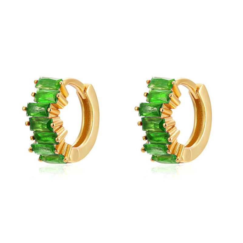 Women's Sier Needle Eardrop Retro Fashion Geometry Pattern Earrings