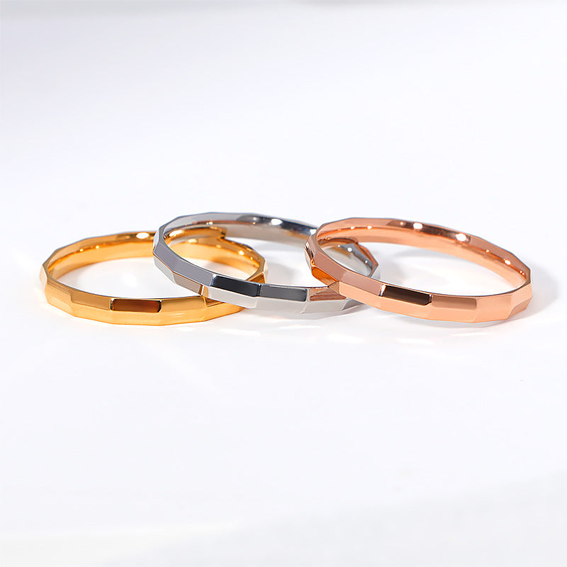 Korean Style Simple Regular Cut For Rings