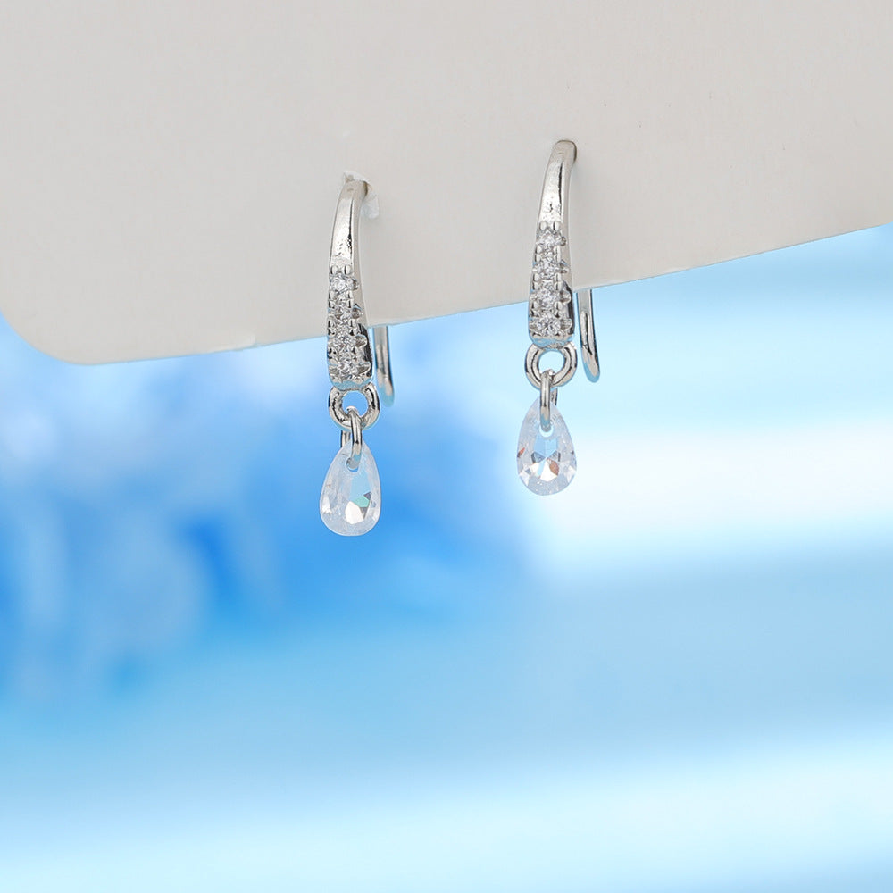 Water Drops Light Luxury Design Raindrop High-grade Small Fresh Ear Hook