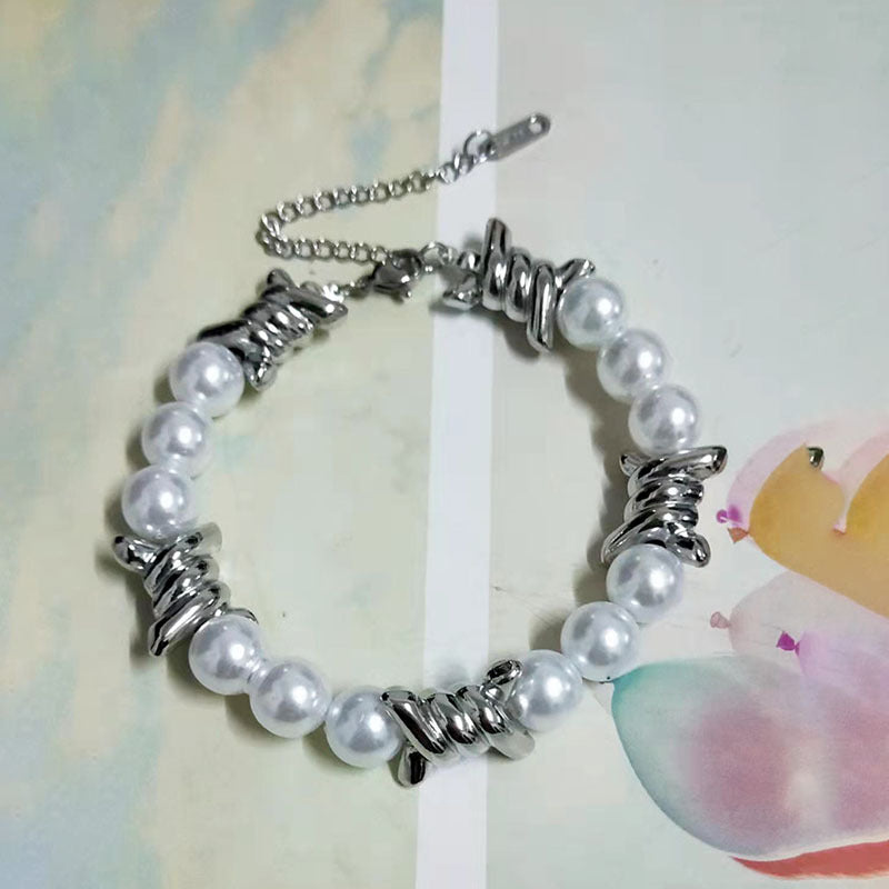 Thorns Stitching Thick Type Hip Hop Light Necklaces