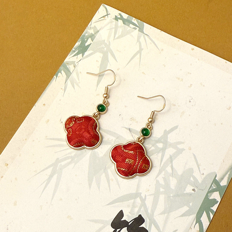 Women's Style Song Dynasty Brocade Handmade Chinese Ear Hook
