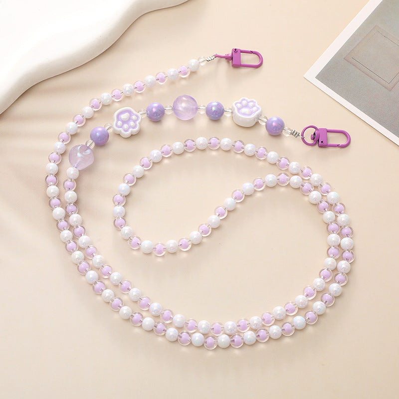 Phone Case Lanyard Handmade Beaded Bag Hanging Ornaments
