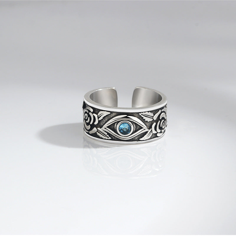 Men's Horus Eye Trendy Open Hip Hop Index Ring