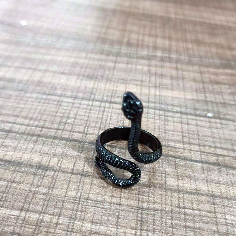 Novelty Creative Spirit Snake Gothic Personality Zodiac Male Ring