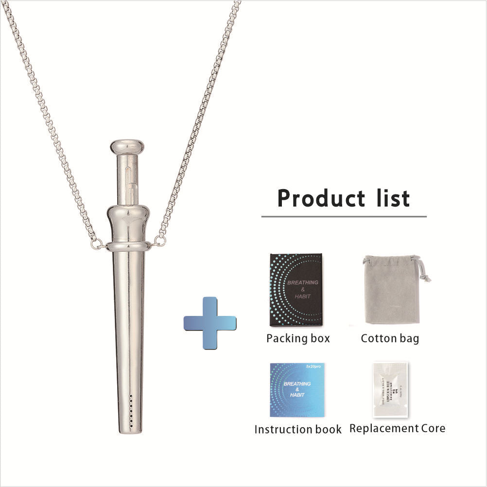 Perfume Extractor Spring Telescopic Straw Relieving Anxiety Necklace