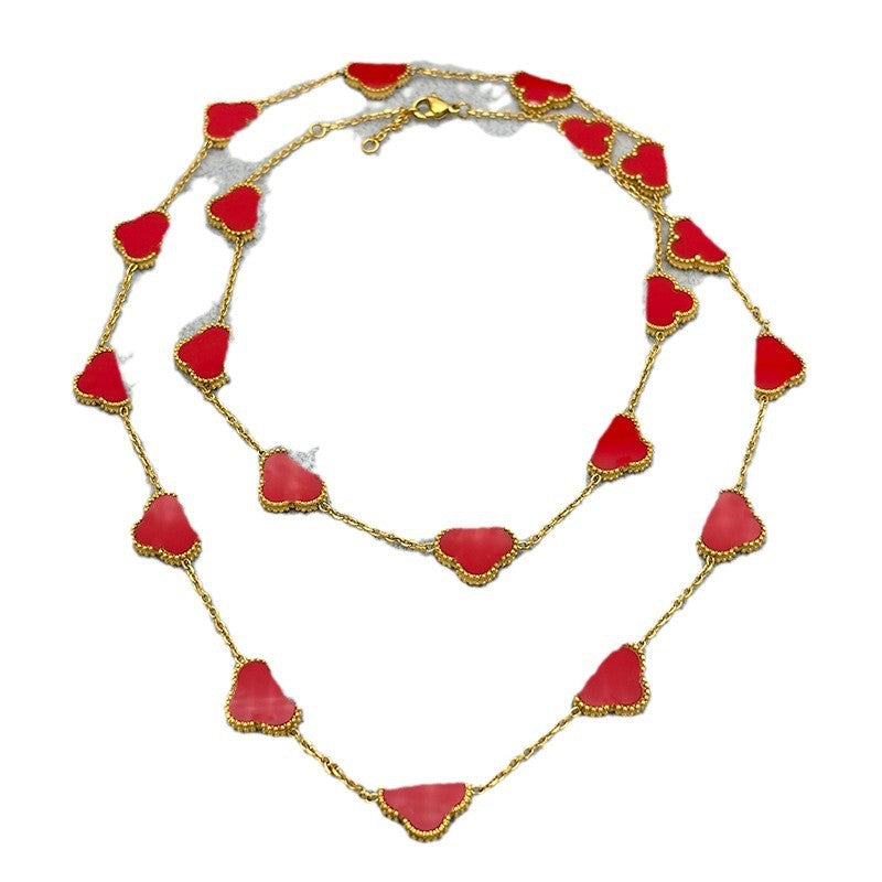 Fritillary Affordable Luxury Fashion Titanium Steel Necklaces
