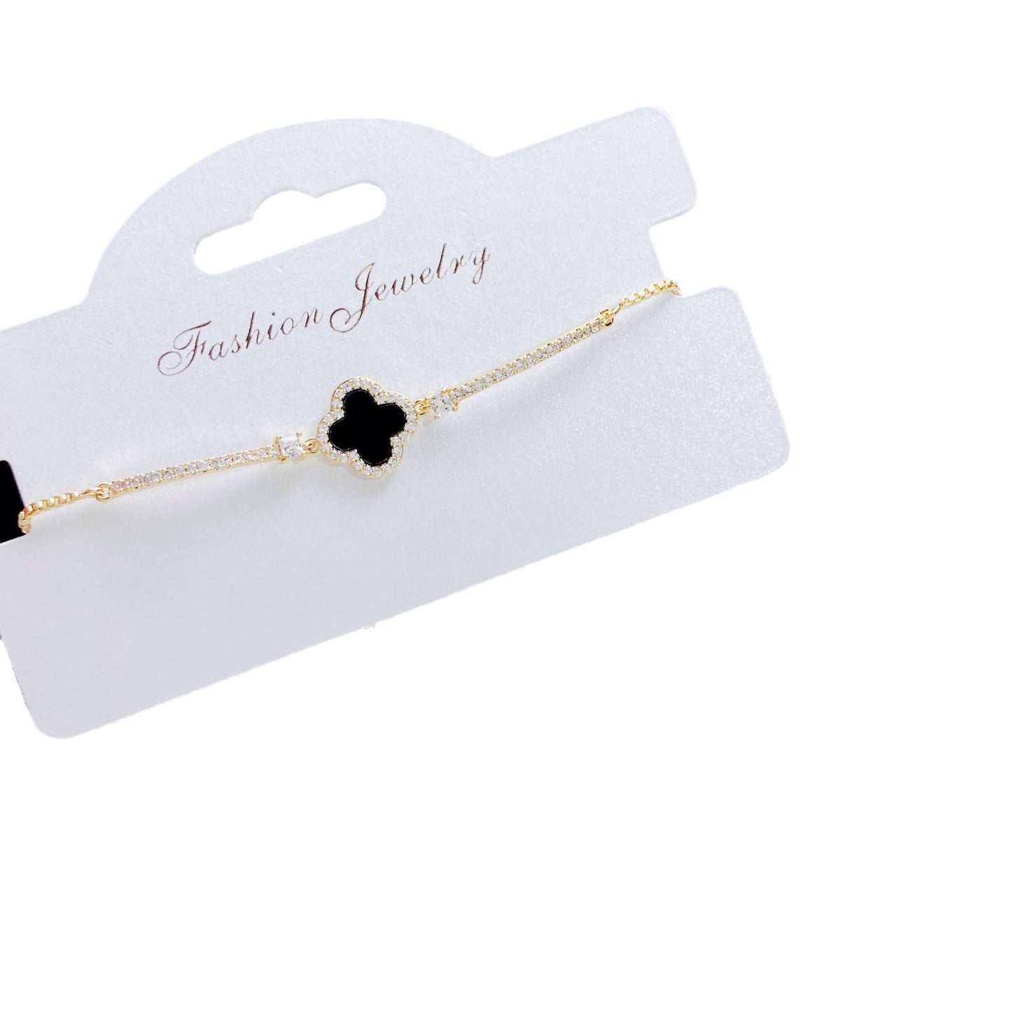 Diamond Clover Pull Korean Style Elegant Affordable Bracelets