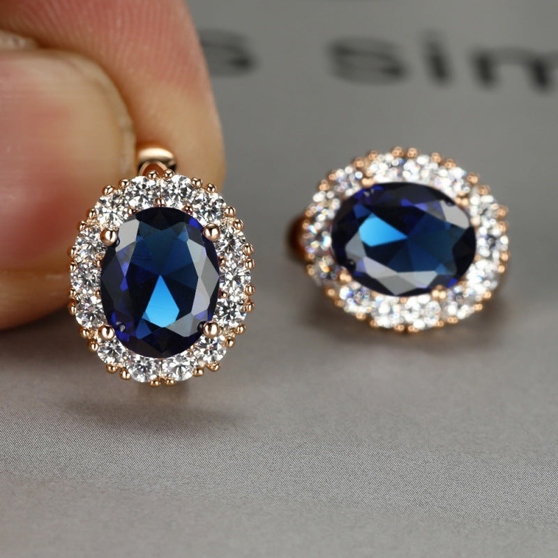 Women's White Diamond For Small Personality Simple Stud Earrings