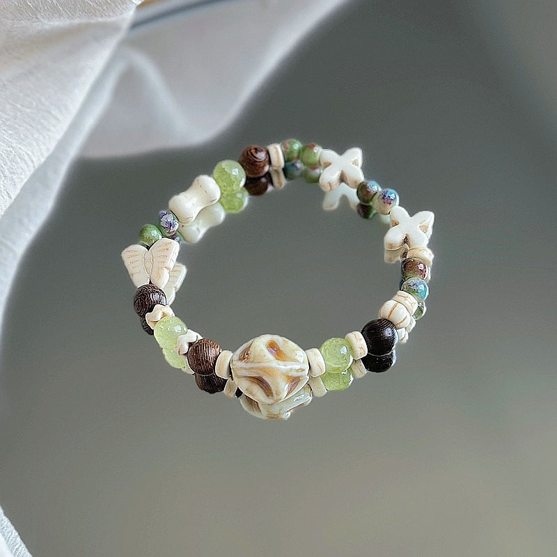 Ceramic Gift Chinese Style Cat's Paw Bracelets