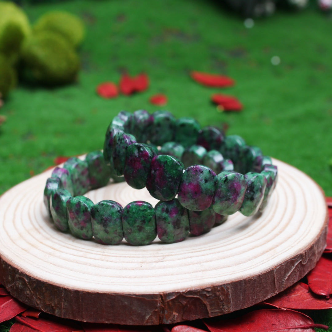 Women's & Men's Natural Stone Beads White Pine Blue Turquoise Bracelet