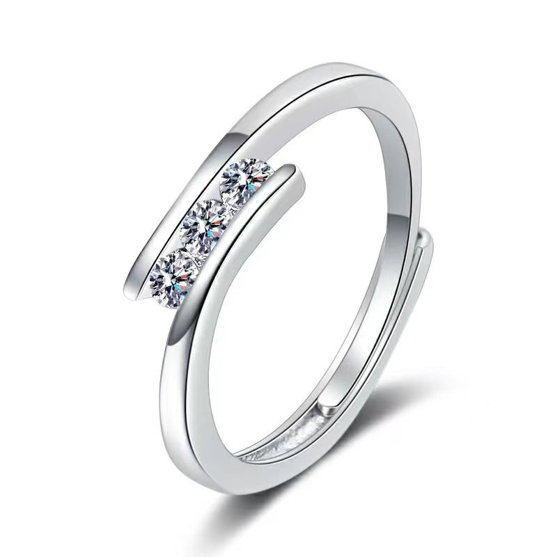 Streaming On Moissanite Female Affordable Luxury Fashion Rings
