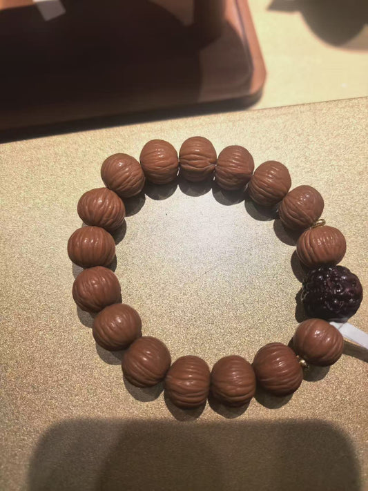 Of Mixed Batch Natural Monkey Head Walnut Local Tyrant Bracelets