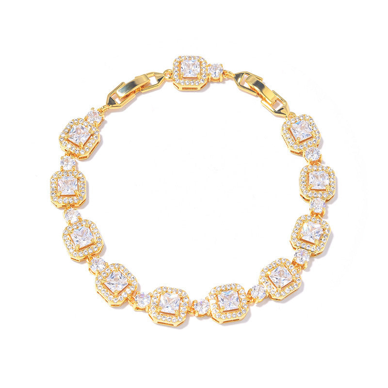 Women's Color Zircon For Fashion Colored Gems Bracelets