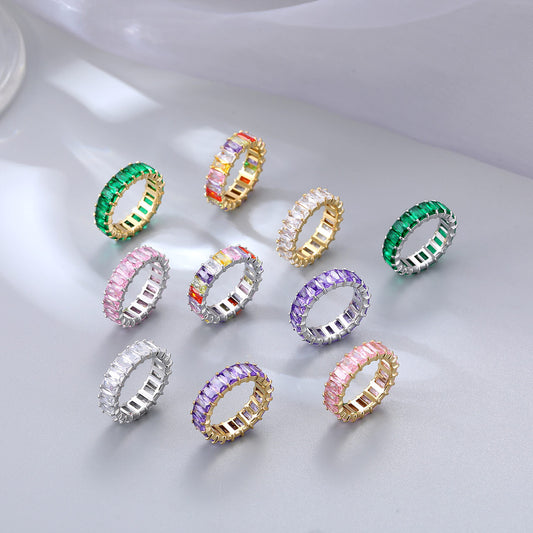 Women's Luxury Niche Elegant Unique Exquisite Colorful Rings