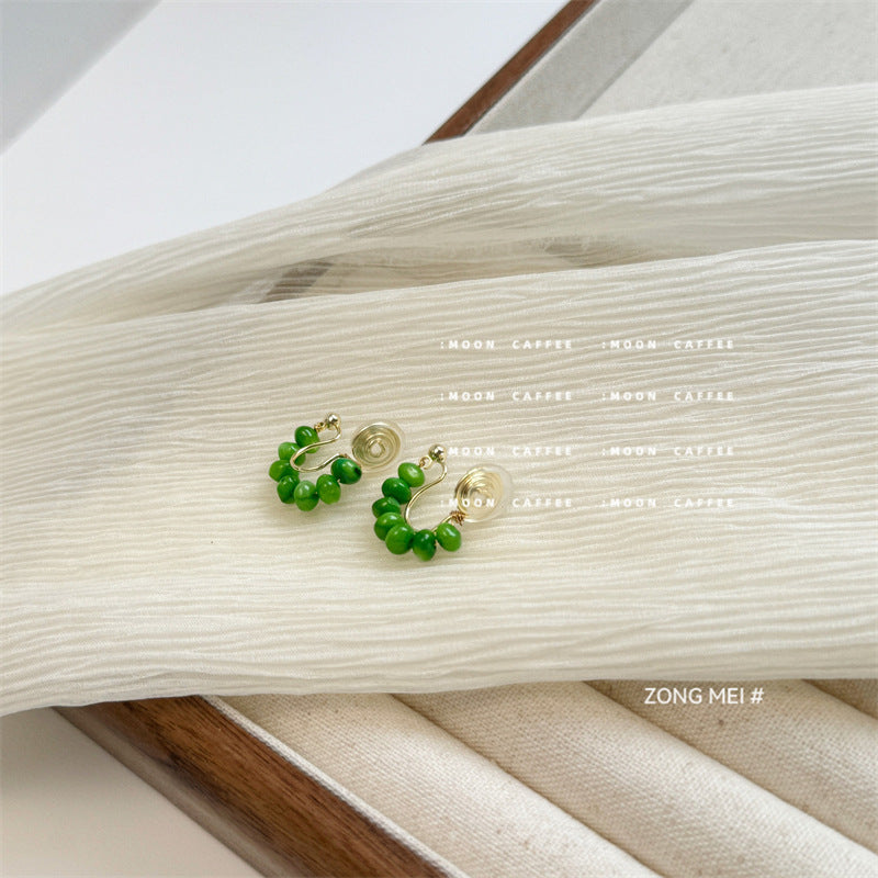 Natural Shell Handmade Sier Pin Female Elegant Earrings