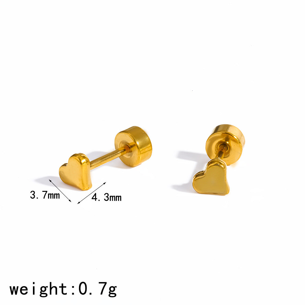 Gold Stainless Steel Female Niche Temperament Rings