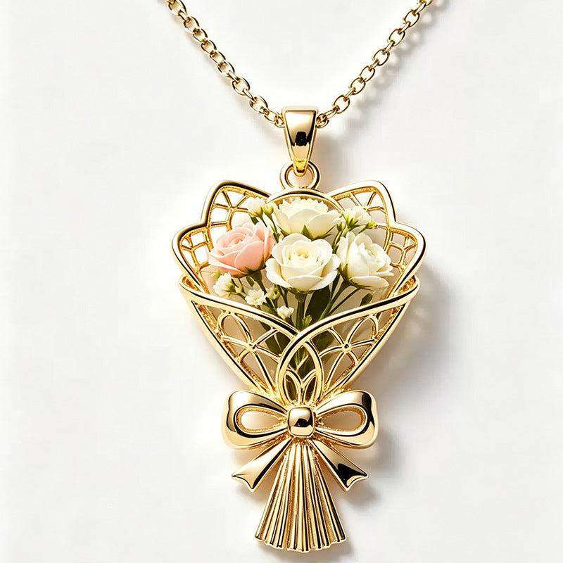 Women's Bouquet High-grade Clavicle Chain Fashion Design Necklace