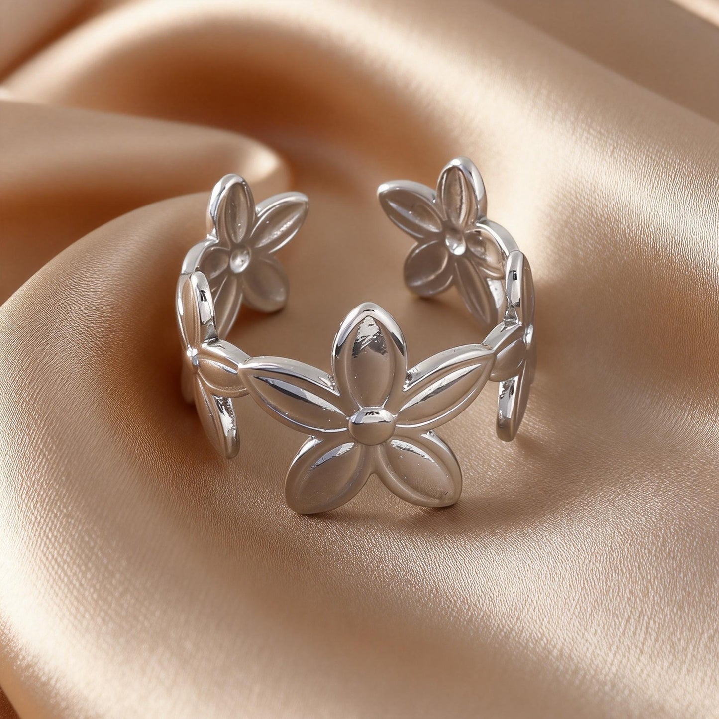Steel Open-end Niche High-grade Fashion Trend Affordable Luxury Style Ring