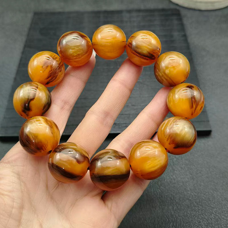 Imitation Horn Round Beads Abacus With Pendants