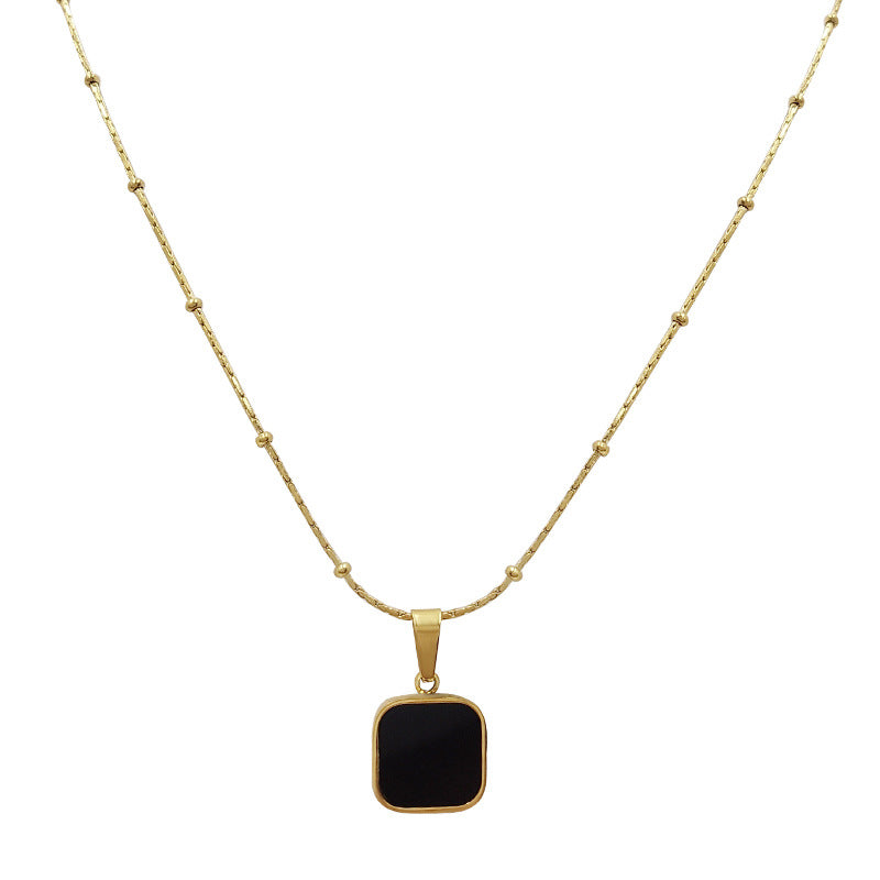 Women's Square For Light Luxury Minority Design Clavicle Necklaces