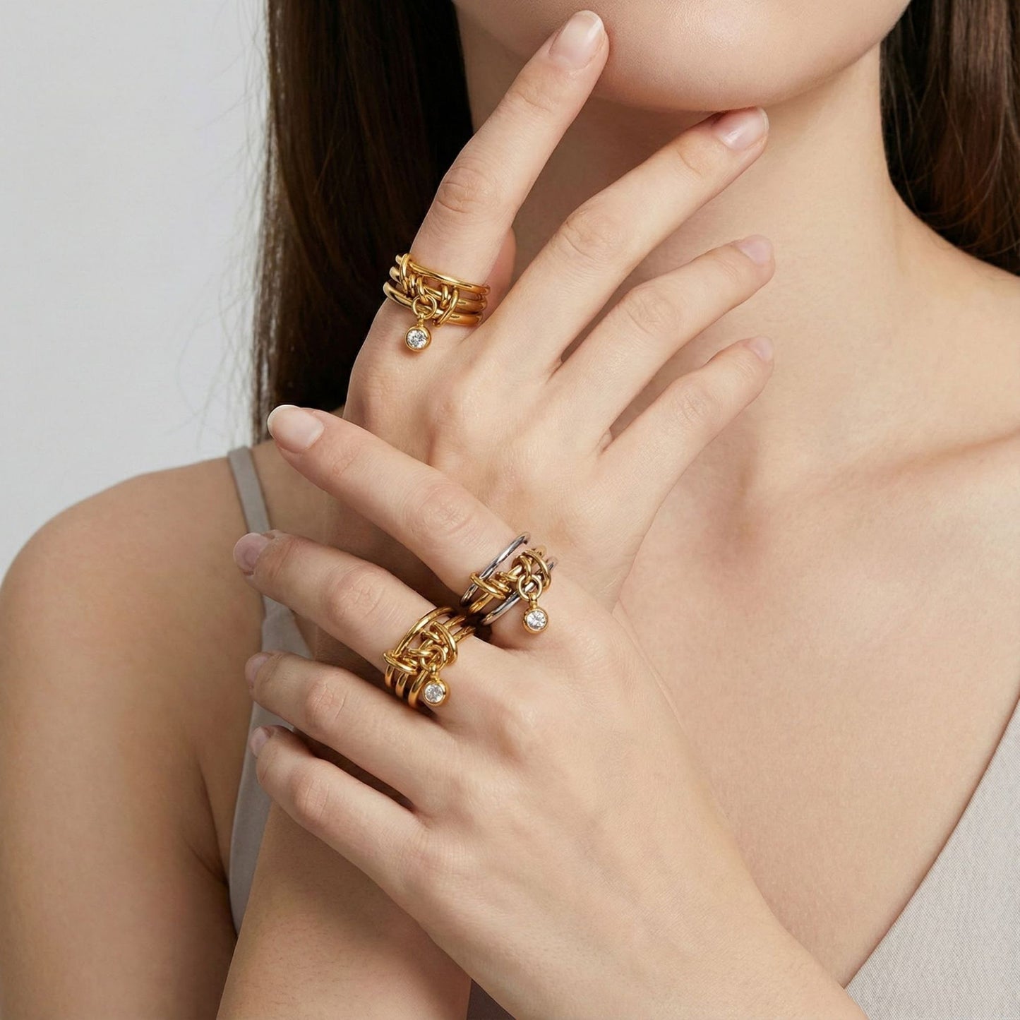 Steel Twin Titanium No Fading Light Rings