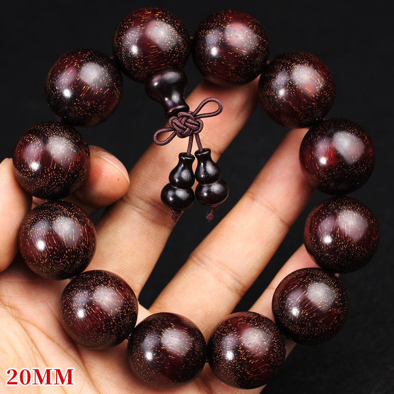 Women's & Men's Red Sandalwood Zambia Rosewood Beads Crafts Like Bracelet