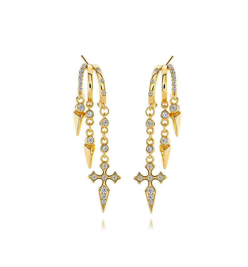 Live Sier Personalized Diamond Overlay Rivet Earrings