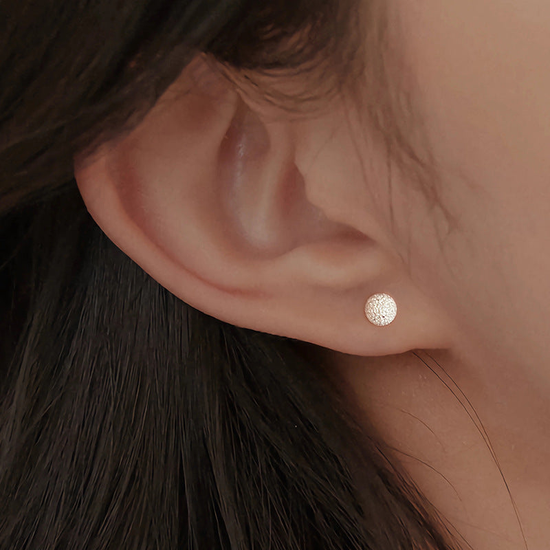Women's Simple Pure Sier For Fashion Ear Bone Before Stud Earrings