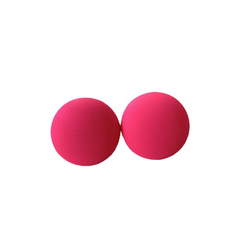 Pink Flower Female Special Interest Light Luxury High-grade Seaside Vacation Earrings