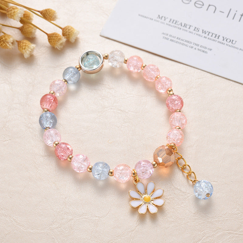 Flower Crystal Little Daisy Female Korean Jewelry Bracelets