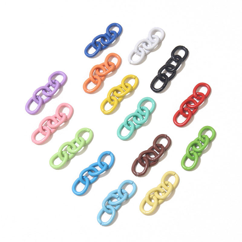 Color Paint Chain Extension Tail Hoop Jewelry Accessories