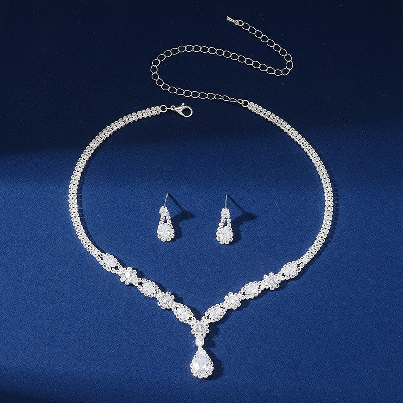 Fashion Zircon Rhinestone Entry Lux Elegant Earrings