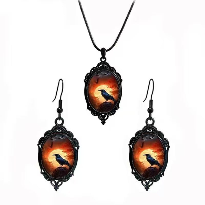 Fashion Elegant Glass Suite Romantic Gift Jewelry Set