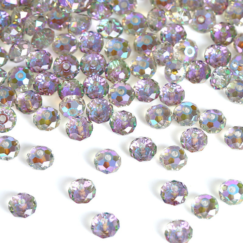 Electroplating Aurora Magic Color Glass Crystal Beads Scattered Jewelry Accessories