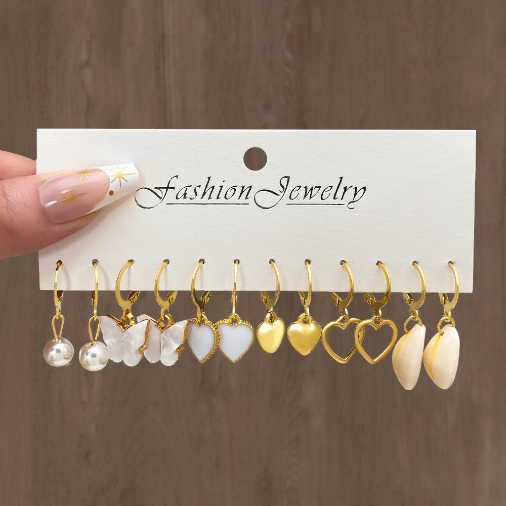 Clearance Swing Vintage Pearl High-grade Ear Female Earrings