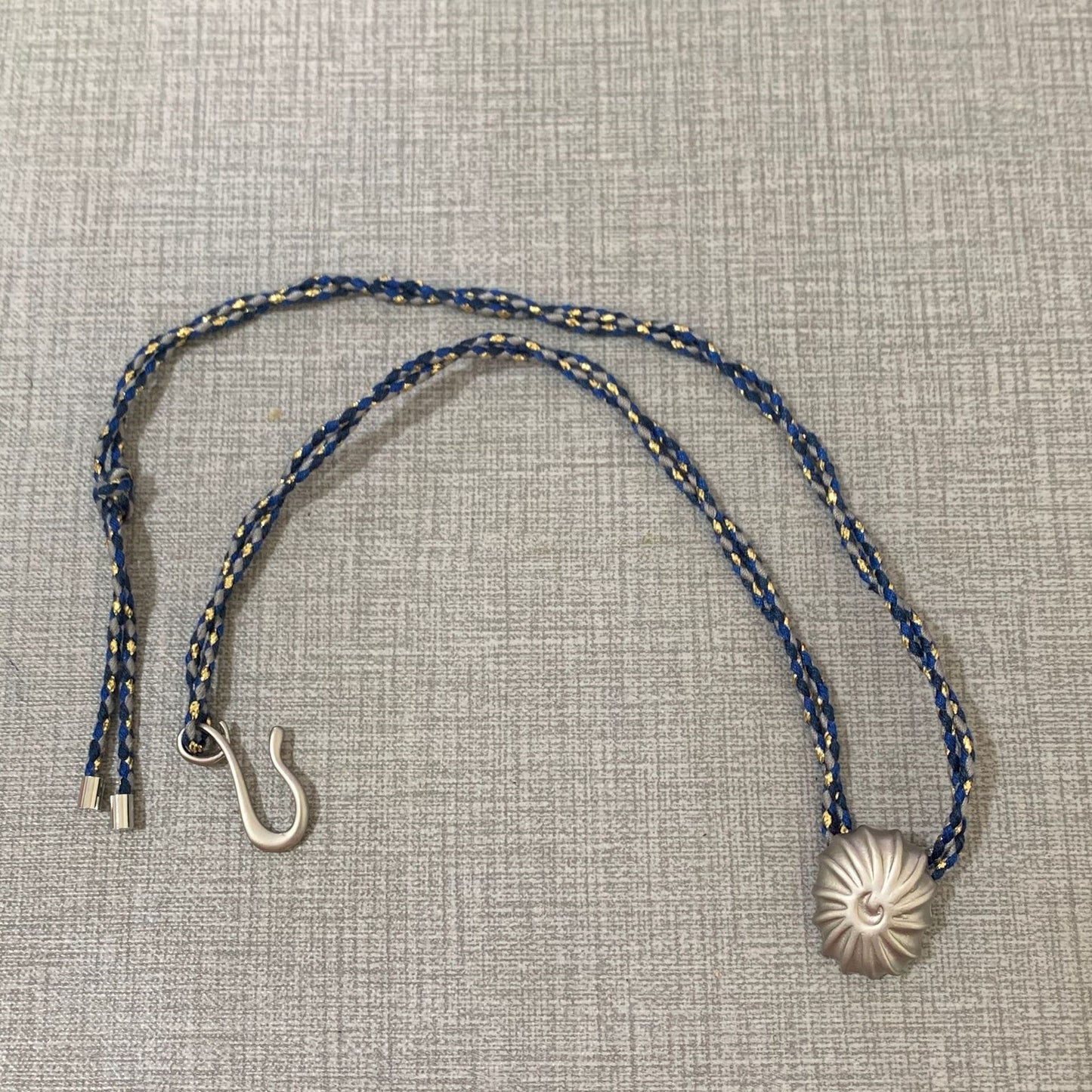 Pleated Shell Braid Rope Conch Niche Designer Hand-knitted Vintage Necklaces