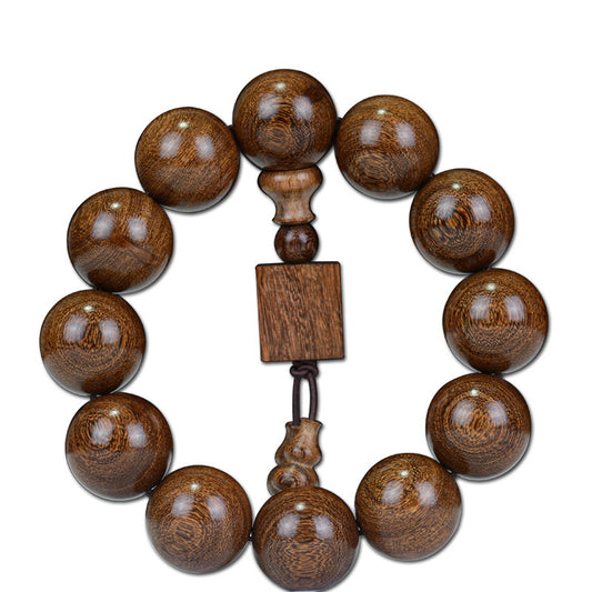 Women's & Men's Old Materials Wooden Prayer Beads Ebony Traditional Bracelets