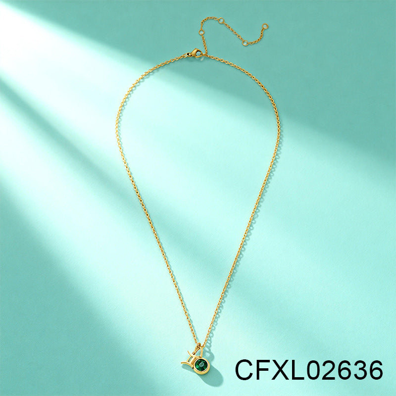 Women's Light Luxury High-grade Titanium Steel Simple Geometric Necklace