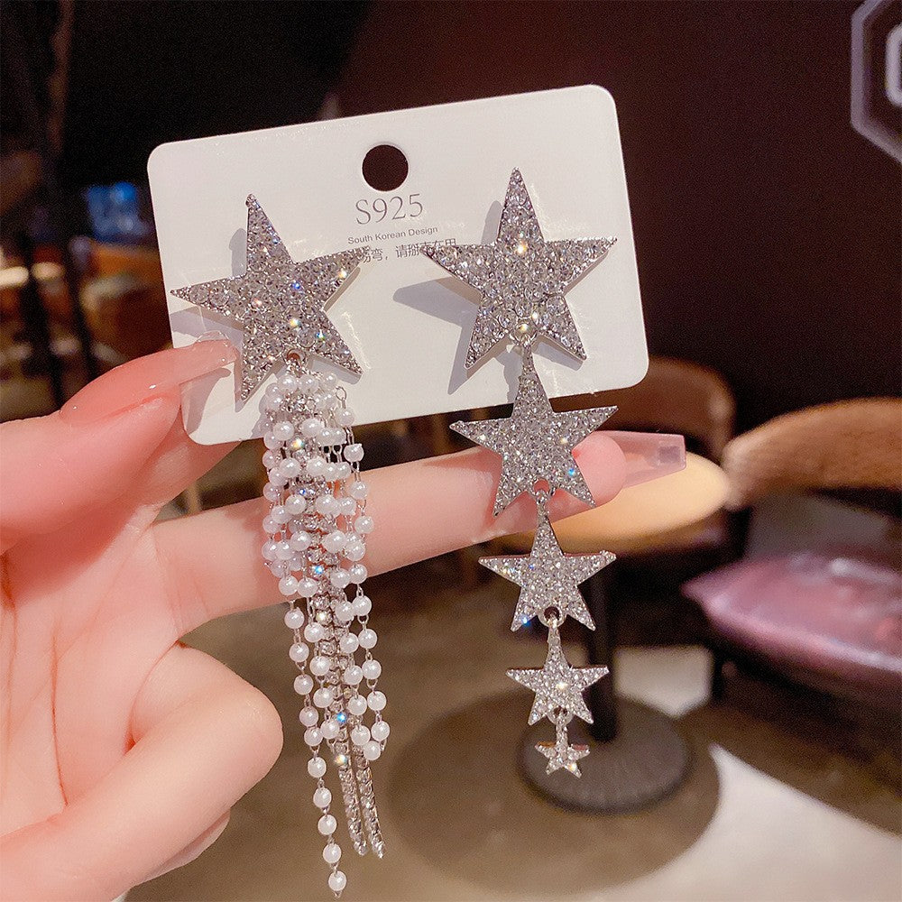 Needle Korean Style Light Luxury Exaggerated Geometric Earrings