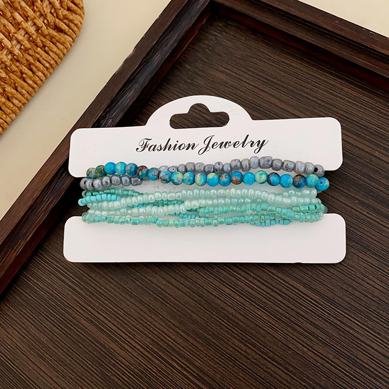 Women's Beaded Ethnic Style Light Luxury High Sense Bracelet