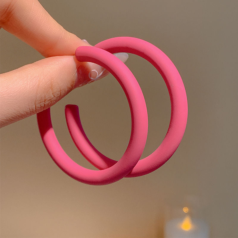 Charming Colored Series Sports Style Female Earrings