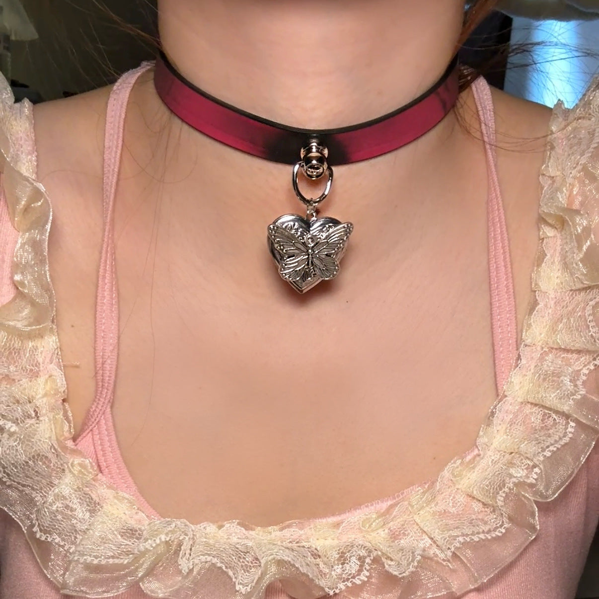Women's Warm Color Changing Leather Hot Senior Clavicle Collar