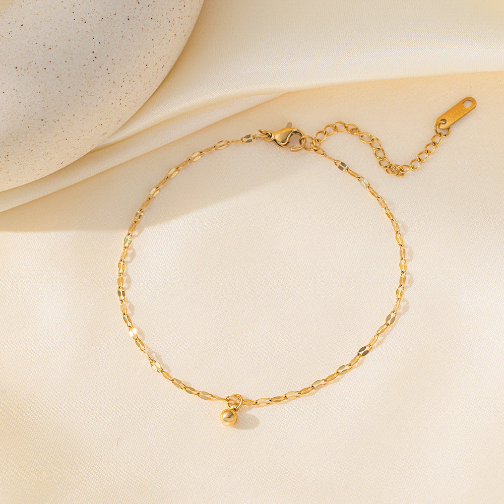Women's Steel High-grade Gold Does Not Fade Anklets