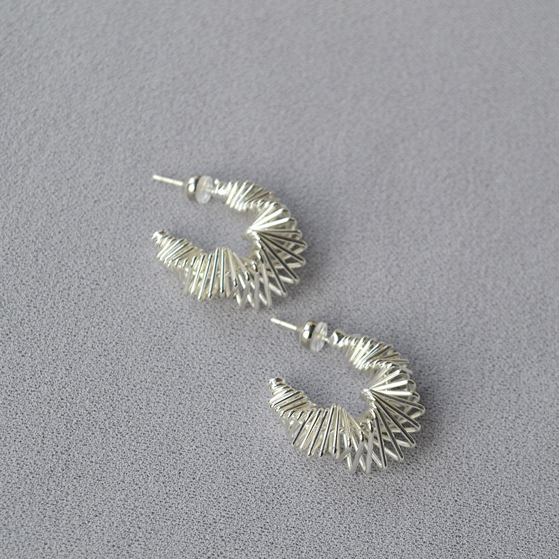 Metal Letter Hollow Personality Design Affordable Luxury Fashion Stud Earrings