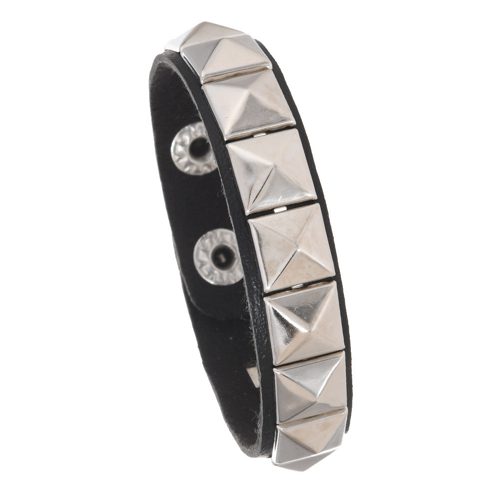 Men's Punk Chain Personality Hip Hop Rivet Bracelets